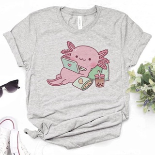 Axolotl เสื้อยืด สไตล์ฮาราจูกุ สําหรับผู้หญิง y2k