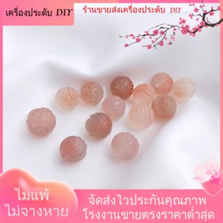 💖เครื่องประดับ DIY ขายส่ง💖ลูกปัดหินอาเกต ทรงกลม แฮนด์เมด DIY สีแดงธรรมชาติ สําหรับทําเครื่องประดับ สร้อยข้อมือ สร้อยข้อมือ[คริสตัลธรรมชาติ/อัญมณี/สร้อยคอ/สร้อยข้อมือ/ต่างหู/กําไลข้อมือ]