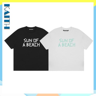 พร้อมส่ง เสื้อยืดแขนสั้น คอกลม ผ้าฝ้าย พิมพ์ลายตัวอักษร Sun of a Beach ทรงหลวม สไตล์ฮิปฮอป พลัสไซซ์ แฟชั่นฤดูร้อน สําหรับผู้ชาย และผู้หญิง