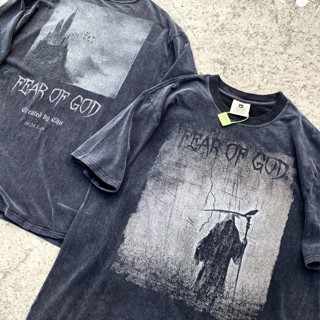 พร้อมส่ง เสื้อยืดคอกลม แขนสั้น ผ้าฝ้าย พิมพ์ลายตัวอักษร Lonely Death ทรงหลวม สไตล์ฮิปฮอป โอเวอร์ไซซ์ วินเทจ เรโทร พลัสไซซ์ สําหรับผู้ชาย และผู้หญิง