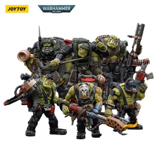 Inventory ของแท้ 100% โมเดลหุ่นยนต์ Warhammer 40k Ork Commando Nob Nazbog Ragrob Snarit Rottd Blue Robot