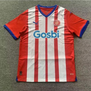 เสื้อกีฬาแขนสั้น ลายทีมชาติฟุตบอล Girona Home 23-24 ไซซ์ S-XXL แห้งเร็ว สําหรับผู้ชาย AAA