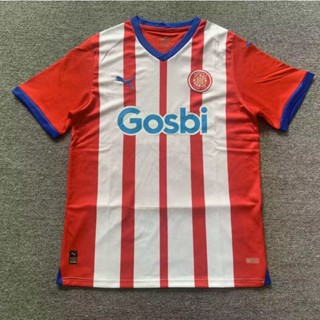 เสื้อกีฬาแขนสั้น ลายทีมชาติฟุตบอล Girona Home 23-24 ไซซ์ S-XXL แห้งเร็ว สําหรับผู้ชาย AAA