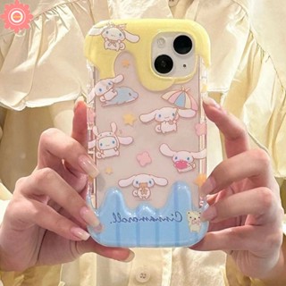 เคสโทรศัพท์มือถือ Tpu นิ่ม ลายการ์ตูน Cinnamoroll ไอศกรีม Laurel Dog น่ารัก 3D สีแคนดี้ สําหรับ IPhone 7Plus 11 13 12 14 Pro Max XR 7 8 Plus X XS Max