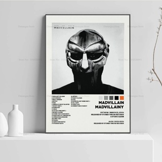 โปสเตอร์อัลบั้มรูปภาพ MF Doom Mm สไตล์ฮิปฮอป คลาสสิก สําหรับตกแต่งผนังบ้าน