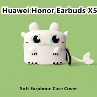 【ส่วนลด】เคสหูฟัง แบบนิ่ม ลายการ์ตูนตลก สําหรับ Huawei Honor Earbuds X5 Huawei Honor Earbuds X5