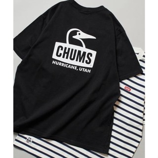 เสื้อยืดแขนสั้นลําลอง ผ้าฝ้าย พิมพ์ลายโลโก้ CHUMS 23SS