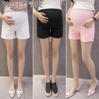 Sweetfree Maternity Summer Shorts High Waist Elastic Cotton Breathable Pregnancy Belly Support