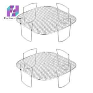 ชั้นวางเครื่องทอดไร้น้ํามัน อุปกรณ์เสริม สําหรับหม้อทอดไร้น้ํามัน นินจา 2 ชิ้น