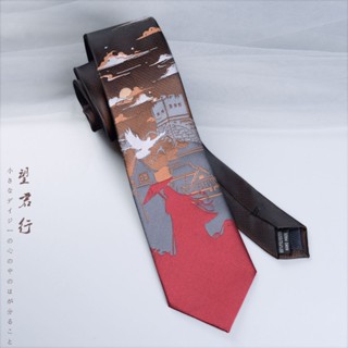ของแท้ Tie Wangjunxing jk เสื้อยูนิฟอร์มลําลอง สีน้ําตาล สไตล์เรโทร