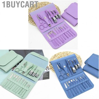 1buycart 16pcs Steel  Set Manicure Professional Pedicure Grooming Kit