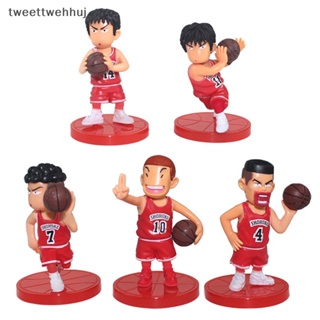 Tw ฟิกเกอร์โมเดล อนิเมะ Slam Dunk Akagi Takenori Rukawa สําหรับตกแต่งบ้าน 5 ชิ้น ต่อชุด