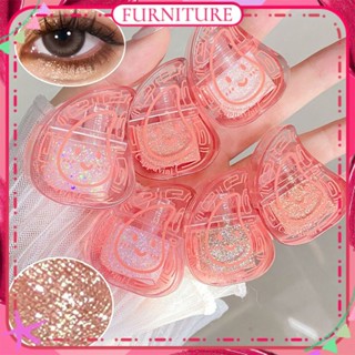 ♕ Cappuvini Red Peach Cake Liquid Eye Shadow Sequins Glitter Powder Fine Flash Pearlescent Eyeshadow Lying Silkworm Long Lasting Student Eye Makeup FURNITURE