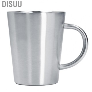 Disuu 350ML Stainless Steel Coffee Cup Double Layer Heat Insulation Beer Mug Water