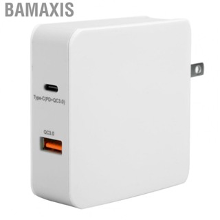 Bamaxis 100‑240V US Plug 63W Type‑C Wall  PD QC3.0 Phone  Lightweight ABS