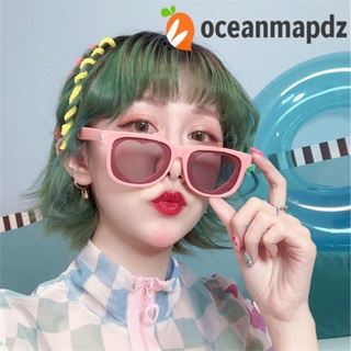 OCEANMAPDZ แว่นตากันแดด ทรงสี่เหลี่ยม ป้องกันรังสี UV400 ป้องกันรังสียูวี แฟชั่นสําหรับผู้หญิง และผู้ชาย