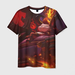 เสื้อยืด คอกลม พิมพ์ลาย Legue of Legends 3 มิติ สําหรับผู้ชาย