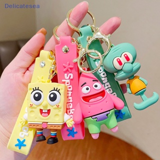 [Delicatesea] Kawaii SpongeBob พวงกุญแจตุ๊กตาการ์ตูนน่ารัก พวงกุญแจรถ กระเป๋าเป้สะพายหลัง เครื่องประดับ เครื่องประดับ ของขวัญวันหยุด สําหรับเพื่อน