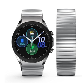 สายนาฬิกาข้อมือสเตนเลส แบบยืดหยุ่น ไม่มีช่องว่าง สําหรับ Galaxy Watch 4 Classic 42 มม. 46 มม. Galaxy Watch 4 5 Pro 44 มม. 40 มม. 45 มม.