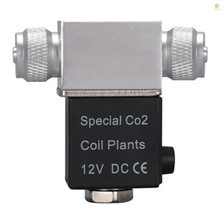 Tosw) วาล์วโซลินอยด์ ควบคุมระบบ CO2 DC 12V เอาท์พุตเชื่อมต่อ 4*6 มม. ท่อ หรือเคาน์เตอร์ฟองอากาศ หัวคู่ ไม่มีเสียงรบกวน อุณหภูมิต่ํา สําหรับตู้ปลา