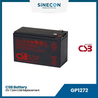 CSB Battery แบตเตอรี่ 12v7.2Ah CSB-GP1272 Replacement