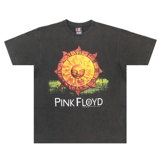 เสื้อวง Pink Floyd ป้ายGiant ผ้าเฟด เสื้อทัวร์ เสื้อวินเทจ งานbootleg ทรง90 oversizeโอเวอร์ไซต์  raptee เสื้อยืดแฟชั่น