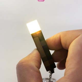 Minecraft ไฟฉาย LED แบบมือถือ เรืองแสง ของเล่น ของขวัญวันเกิด สําหรับแฟนคลับ บ้าน