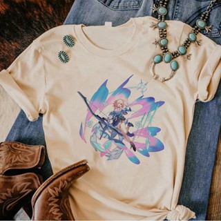 Honkai เสื้อยืด พิมพ์ลายกราฟฟิค Star Rail 2000s ตลก สําหรับผู้หญิง