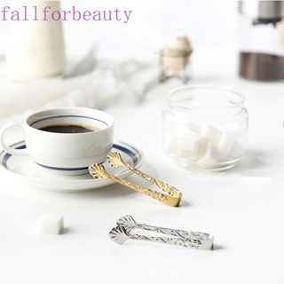 FALLFORBEAUTY ที่คีบน้ําแข็ง แบบสเตนเลส สําหรับคีบชา ขนมหวาน บาร์ ขนมปัง