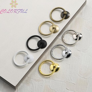 【COLORFUL】Knob 54*44mm Antique Cabinet Drawer Cupboard Knob Pull Swing Ring Zinc Alloy