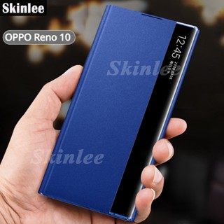 OPPO Reno10 เวอร์ชั่นภาษาไทย เคสโทรศัพท์มือถือหนัง ฝาพับ พร้อมช่องใส่บัตร ตั้งได้ สําหรับ OPPO Reno 10 Pro Plus 5G 10 Pro Plus