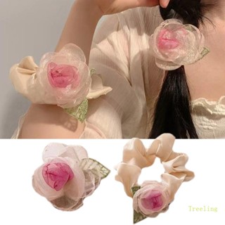 Treeling Rose Scrunchies กิ๊บติดผม ดอกกุหลาบ กิ๊บติดผม ปิ่นปักผม