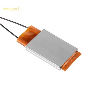 Weroyal โลหะ 12V 80℃Ptc แผ่นทําความร้อนเทอร์โมสตัท สําหรับเครื่องใช้ในบ้าน