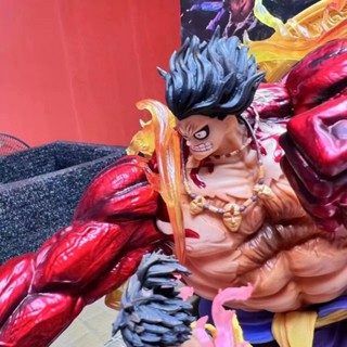 โมเดลฟิกเกอร์ One Piece GK Burn Wind Wano Country Fudo Mingwang Luffy สําหรับตกแต่ง