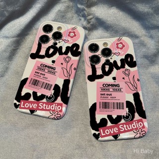 เคสโทรศัพท์มือถือแบบแข็ง ลายฉลาก LOVE สีวาว สําหรับ Iphone 14Promax 14Pro 14Plus 14 13Promax 13Pro 13 12Promax 12Pro 12 11Promax 11Pro 11 XSMAX XR 7Plus