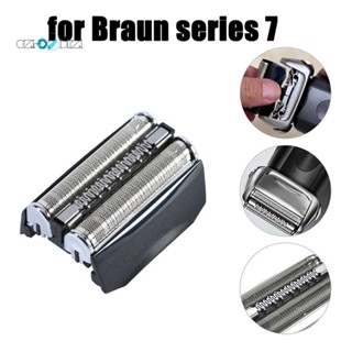 หัวเครื่องโกนหนวดไฟฟ้า แบบเปลี่ยน สําหรับ Braun Series 7 70B Razor Foil &amp; Cutter 720 720S-3 720S-4 720S-5 730