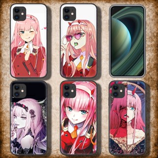 เคสโทรศัพท์ TPU แบบนิ่ม ลาย 2AS อนิเมะเด็กผู้หญิง zero two สําหรับ iPhone SE 2020 12 Mini 13 Pro Max