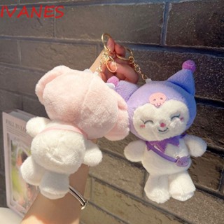 IVANES พวงกุญแจ จี้ตุ๊กตาการ์ตูนอนิเมะ Cinnamoroll Kuromi Pom Pom Purin สีสันสดใส ของเล่นสําหรับเด็ก