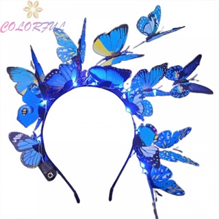 【COLORFUL】Headband Butterfly Hair Band Carnival Costume Accessories Party Supply