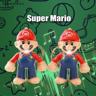 Ost พวงกุญแจ จี้รูปการ์ตูนเกม Super Mario เรืองแสง ของขวัญคริสต์มาส สําหรับเด็ก