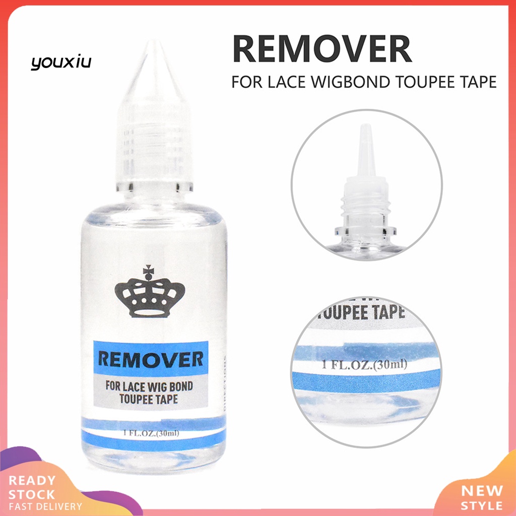 Youxiu น้ํายาล้างกาว 30 มล. กําจัดขน ไม่ระคายเคืองง่าย แบบเปลี่ยน สําหรับวิกผม ด้านหน้า
