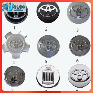 Rto ฝาครอบดุมล้อรถยนต์ ลายตราสัญลักษณ์ สําหรับ Toyota RAV4 altis Camry Yaris vois Carola hilux innova hiace fortuner 1 ชิ้น