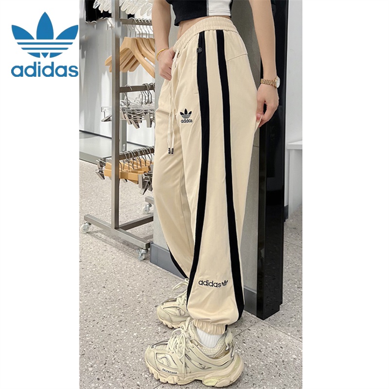 ADIDAS ปักโลโก้ อาดิดาส กางเกงคู่ดั้งเดิม กางเกงกีฬา กางเกงลําลอง กางเกงจ็อกเกอร์