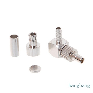 Bang 2 In 1 อะแดปเตอร์เชื่อมต่อโคแอ็กเชียล TS9 CRC9 ตัวผู้ มุมขวา สําหรับ RG174 178 316