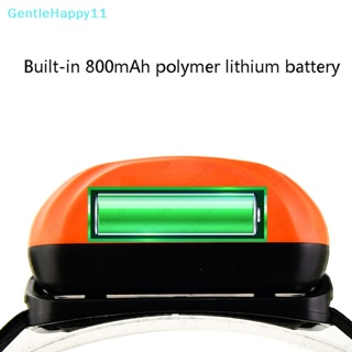 Gentlehappy ไฟฉายสวมศีรษะ LED เซนเซอร์ตรวจจับการเคลื่อนไหว ชาร์จ USB กันน้ํา สําหรับตั้งแคมป์กลางแจ้ง