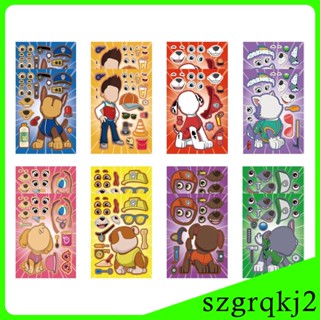 [Szgrqkj2] หนังสือสติกเกอร์ รูปใบหน้า มีสีสัน ของเล่นเสริมการเรียนรู้เด็ก