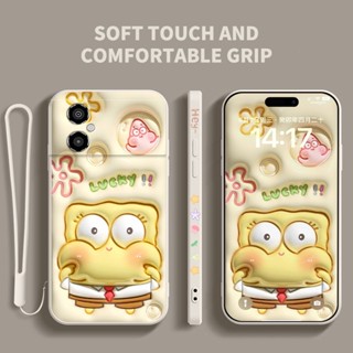 Ybd เคสโทรศัพท์ซิลิโคน ลายการ์ตูนน่ารัก มีลายด้านข้าง และสายคล้อง สําหรับ Xiaomi POCO M4 5G POCO M5 4G Redmi Note 11R