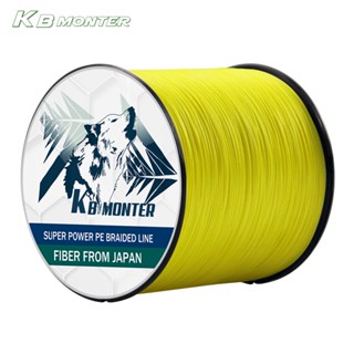 Kbmonter สายเอ็นตกปลาถัก PE 500 ม. 300 ม. 100 ม. 12 เส้น 25-92 ปอนด์