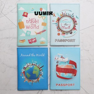 UUMIR ปกหนังสือเดินทาง, ทัวร์รอบแผนที่โลก คลิปหนังสือเดินทาง หนัง PU, กระเป๋าหนังสือเดินทาง คุณภาพสูง สําหรับผู้ชาย