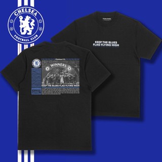 การออกแบบเดิมเสื้อยืดผ้าฝ้ายพิมพ์ลายคลาสสิก เสื้อยืด พิมพ์ลาย Chesea Streetwear Chelsea Headhunters True Blues ภาษาอังกฤษ สําหรับผู้ห